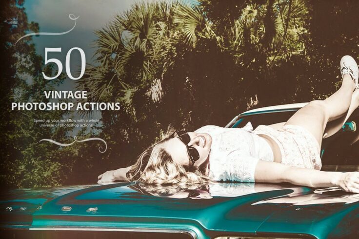View Information about 50 Vintage Photoshop Actions