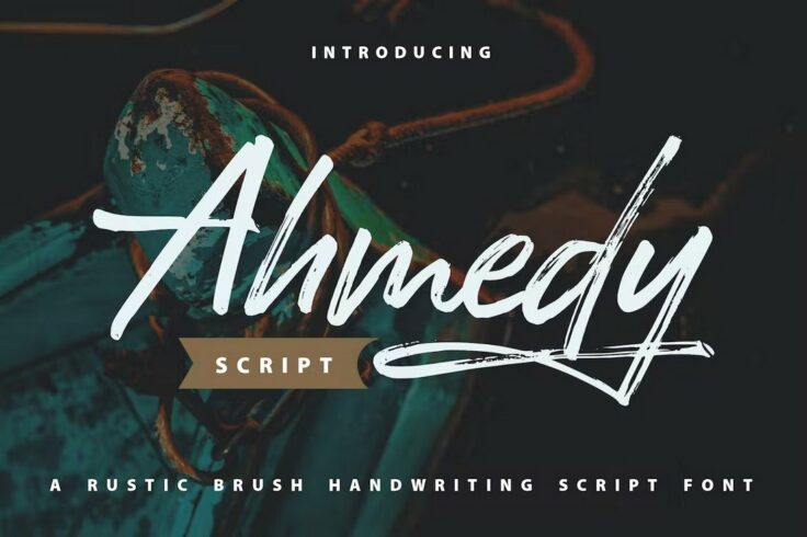 View Information about Ahmedy Rustic Brush Handwriting Script Font