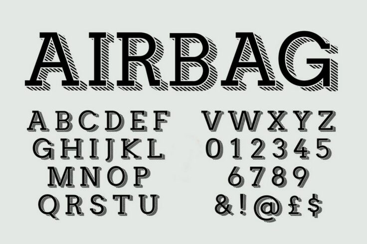 View Information about Airbag Trendy Display Font