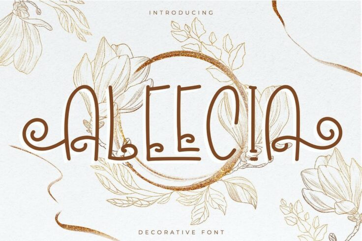 View Information about Aleecia Stylish Decorative Font