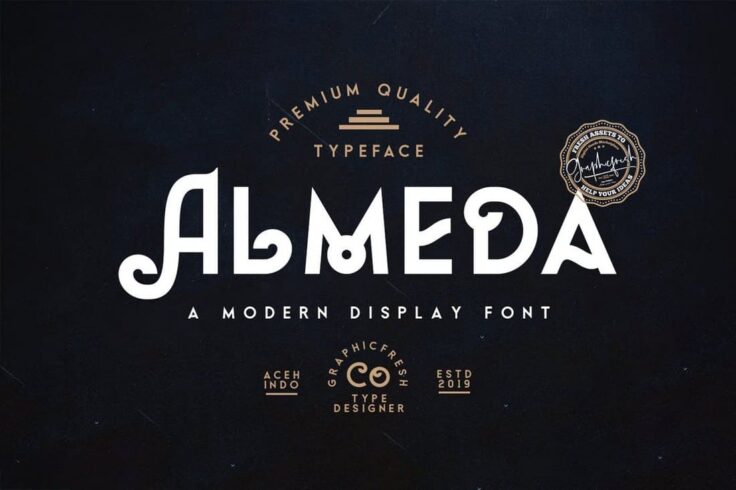 View Information about Almeda Modern Vintage Font