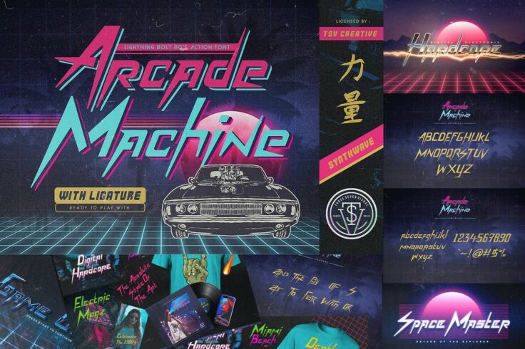 View Information about Arcade Machine 80’s Retro Font