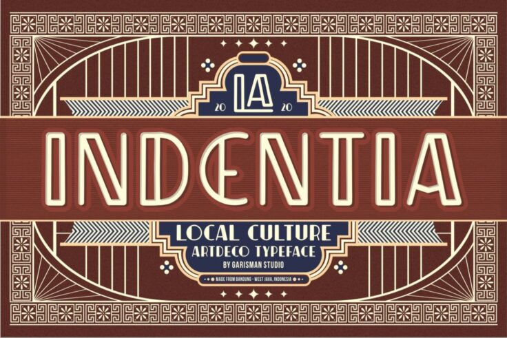 View Information about Indentia Art Deco Font