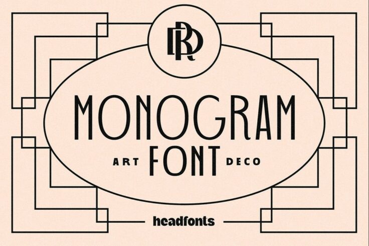View Information about Art Deco Monogram Font