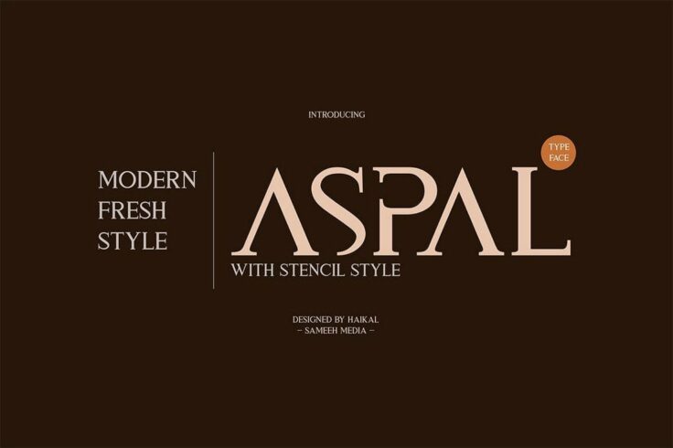 View Information about Aspal Modern Serif Font