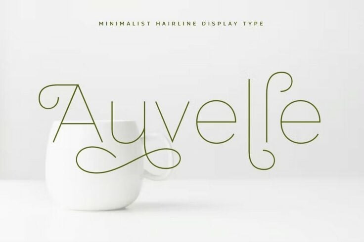 View Information about Auvelle Minimal Clean Hairline Font