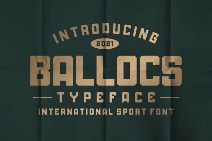 View Information about BALLOCS Cool Sports Font