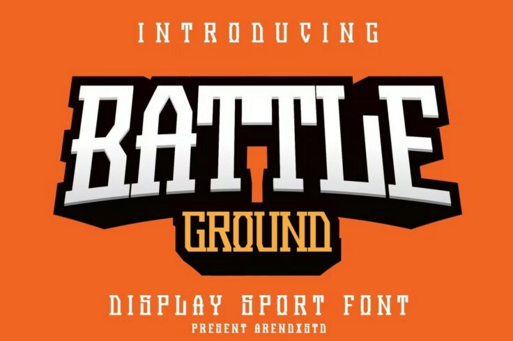 View Information about Battleground Display Sport Font