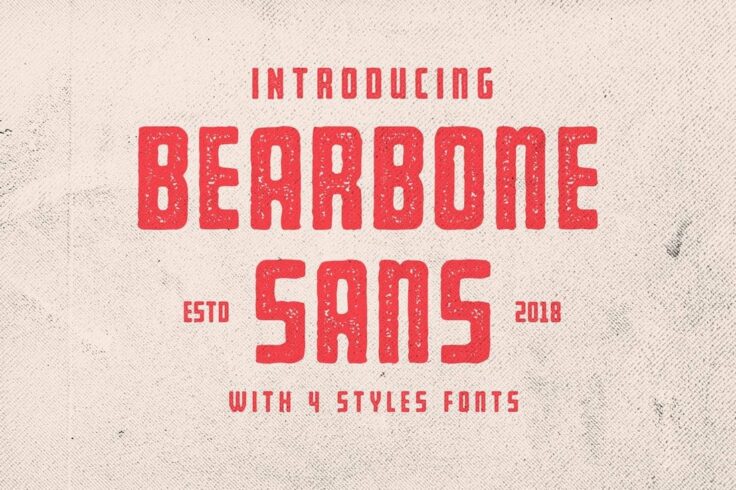 View Information about Bearbone Sans Vintage Rustic Font