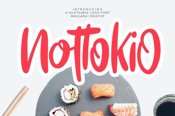 View Information about Nottokio Quoteable Logo Font