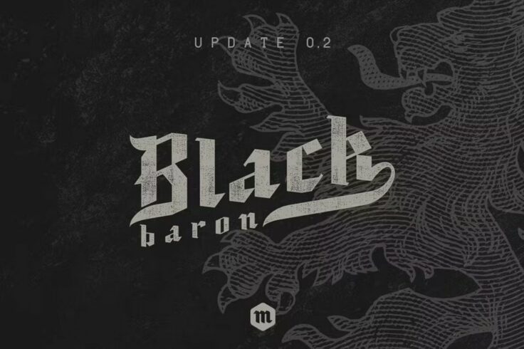 View Information about Black Baron Bold Medieval Font