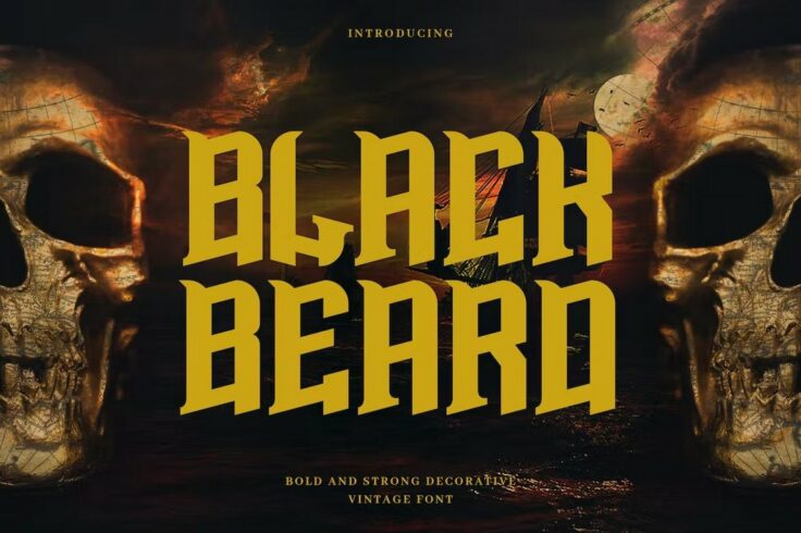 View Information about Blackbeard Vintage Bold Pirate Font