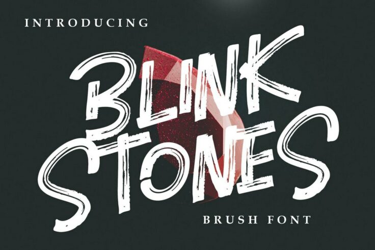 View Information about Blink Stones Creative Brush Font
