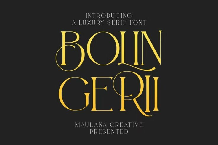 View Information about Bolin Gerii Luxury Serif Font
