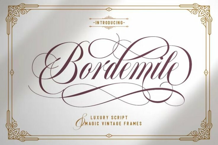 View Information about Bordemile Luxury Script Font