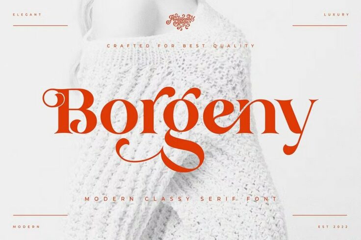 View Information about Borgeny Modern Luxury Serif Font