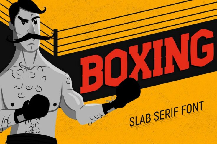 View Information about Boxing Vintage Slab Serif Font