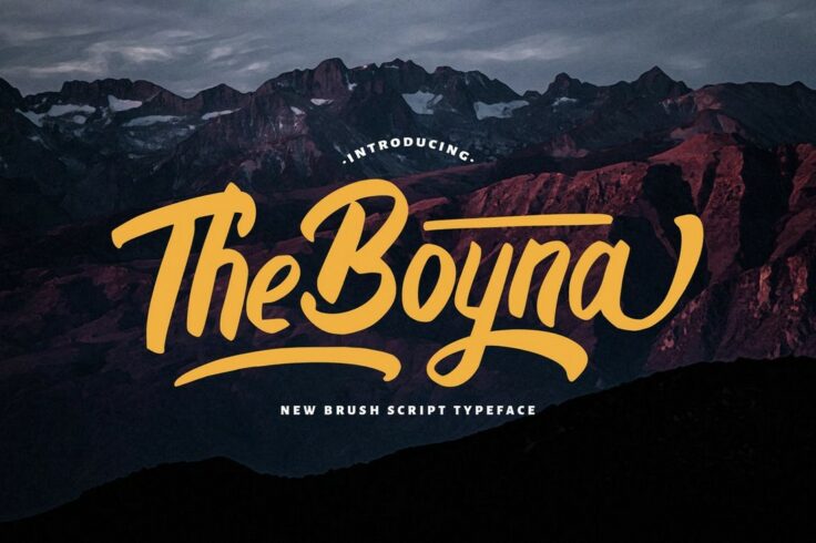 View Information about Boyna Bold Script Font