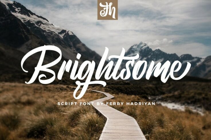 View Information about Brightsome Trendy Script Logo Font