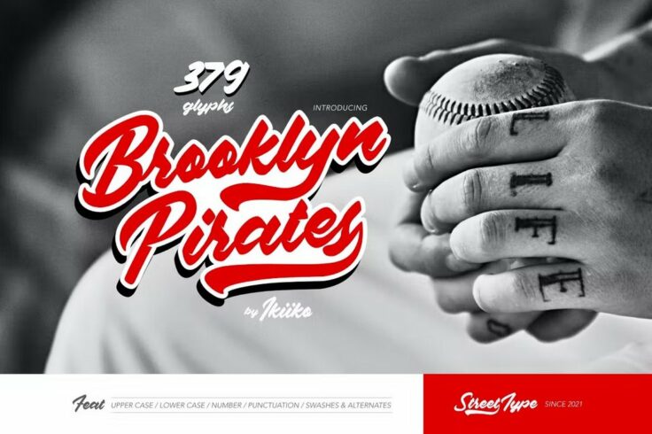 View Information about Brooklyn Pirates Baseball Team Font