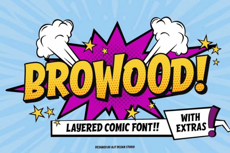 View Information about Browood Layered Comic Book Font