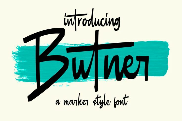 View Information about Butner Permenant Marker Font
