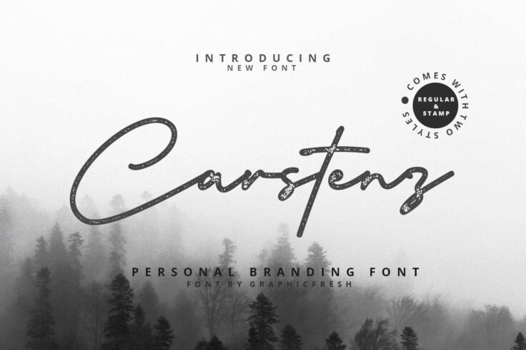 View Information about Carstenz Personal Branding Font