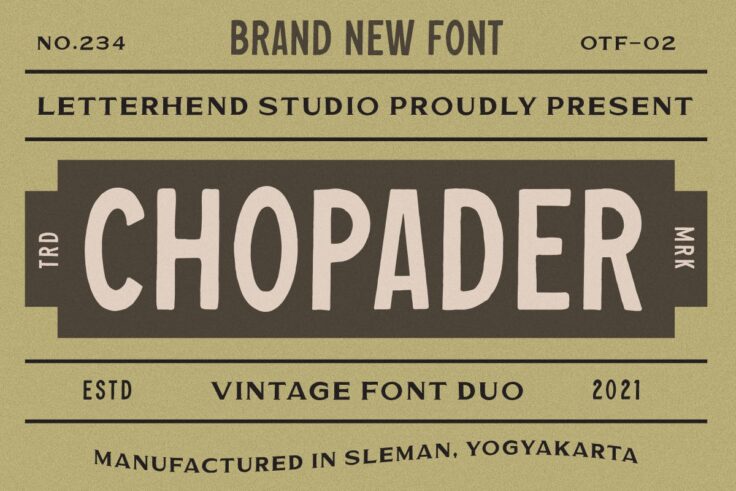 View Information about Chopader Vintage Sans-Serif Font