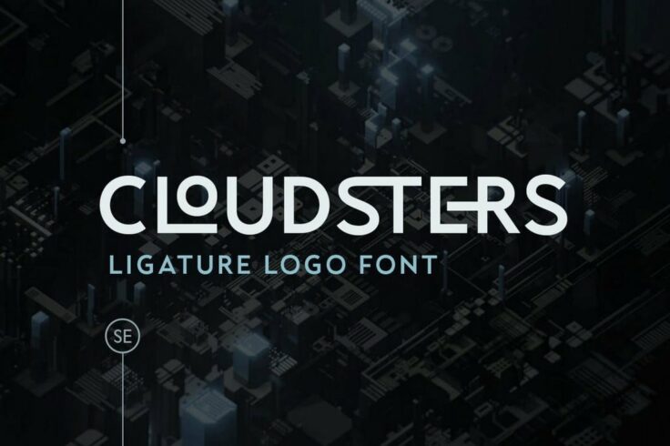 View Information about Cloudsters Ligature Logo Font
