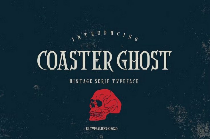 View Information about Coaster Ghost Unique Pirate Font