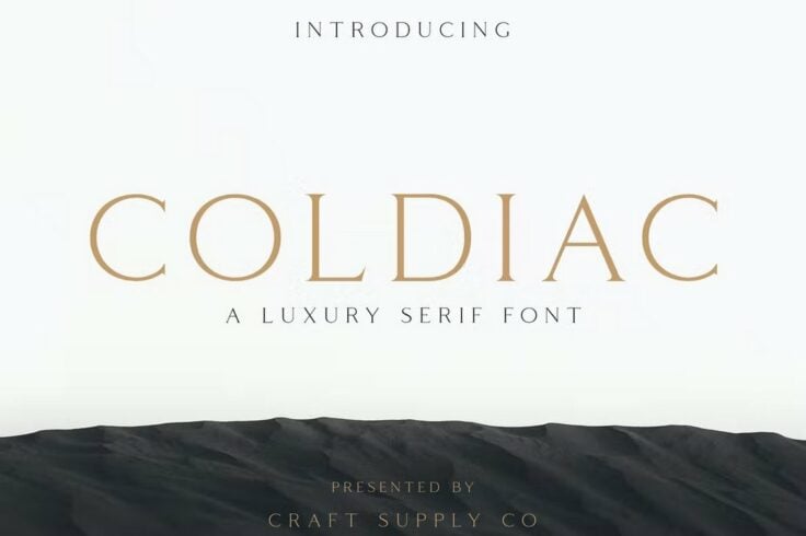 View Information about Coldiac Luxury Serif Font