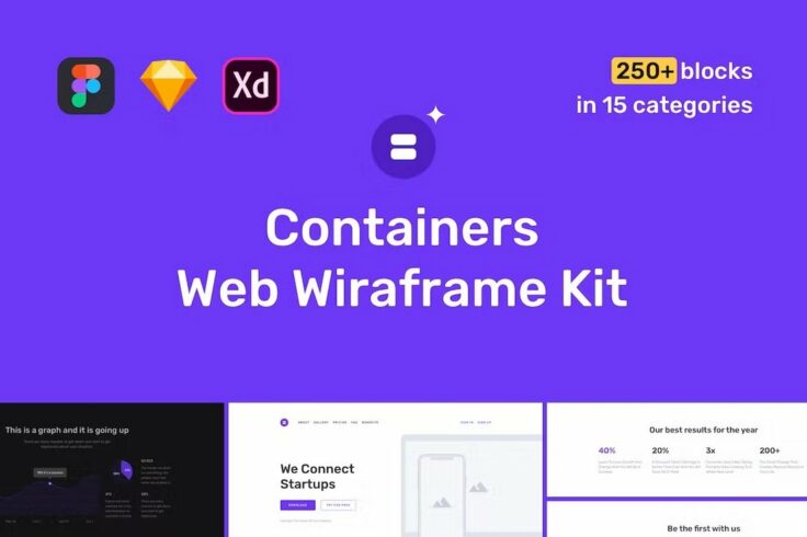 View Information about Containers Web Figma Wireframe Kit