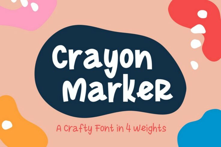 View Information about Crayon Marker Fun Font for Kids