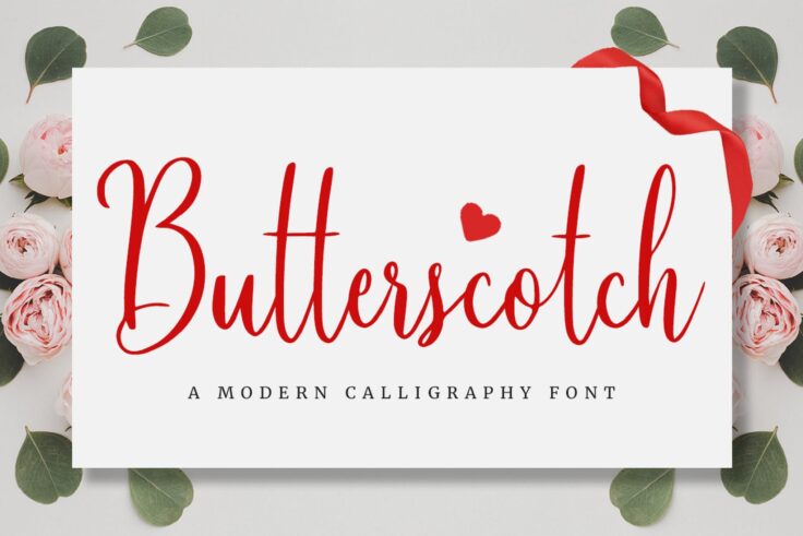View Information about Butterscotch Adorable Cursive Typeface