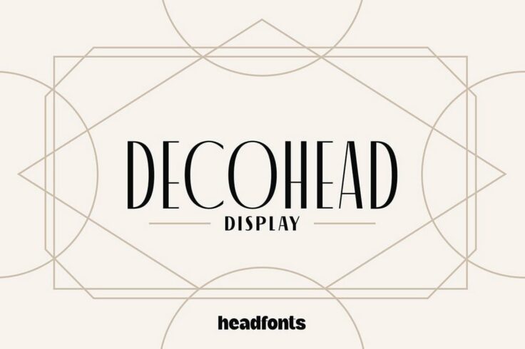 View Information about Decohead Minimal Art Deco Font