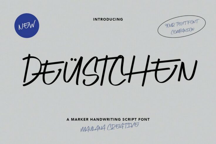 View Information about Deustchen Handwriting Marker Script Font