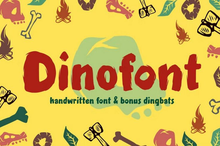 View Information about Dinofont Handwritten Kids Font