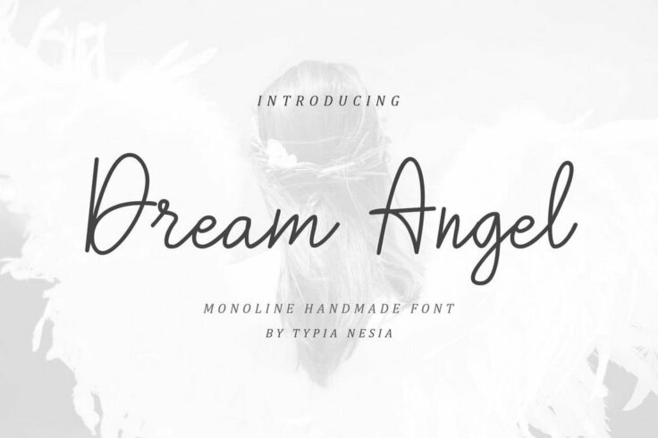 View Information about Dream Angle Monoline Handmade Font