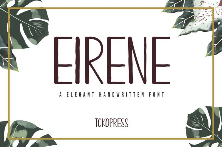 View Information about Eirene Girly Narrow Handwritten Font