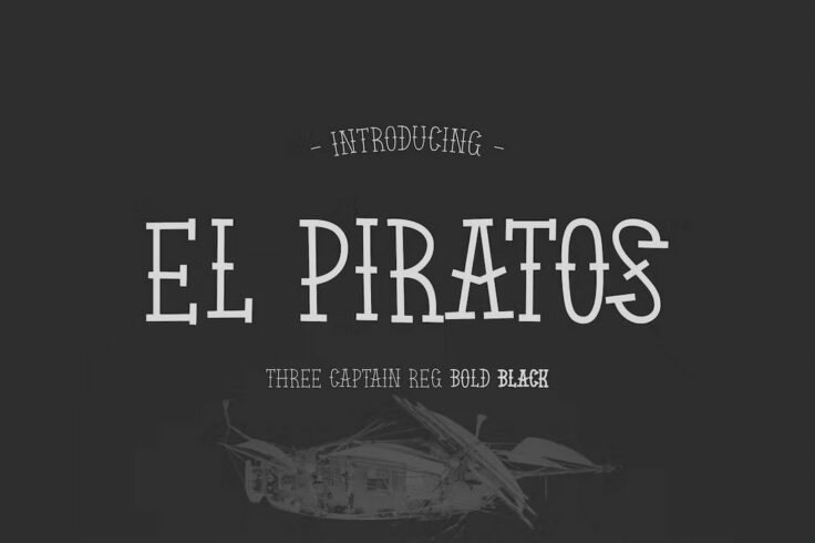 View Information about EL PIRATOS Pirate Sailor Tattoo Font