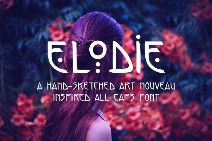 View Information about Elodie Hand Sketched Art Nouveau Font