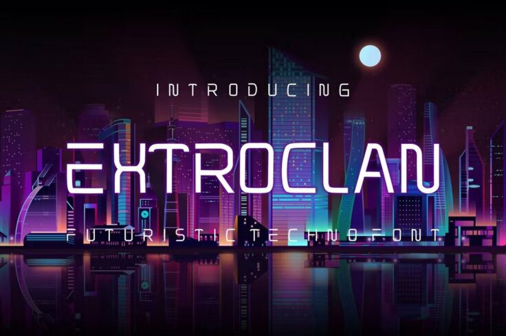 View Information about Extroclan Futuristic Techno Font
