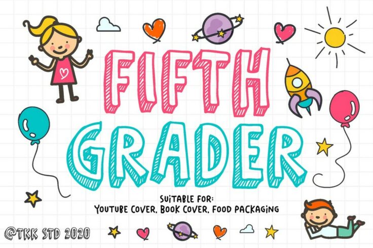 View Information about Fifth Grader Doodle Cartoon Font