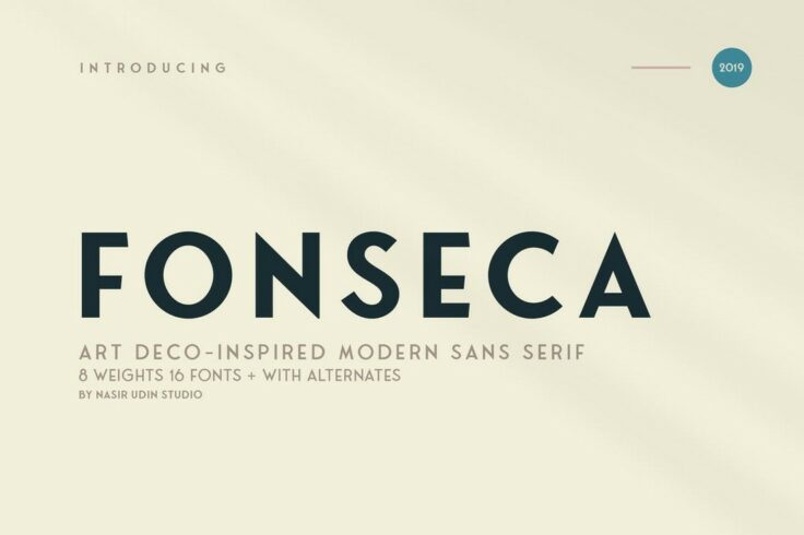 View Information about Fonseca Art Deco Font Family