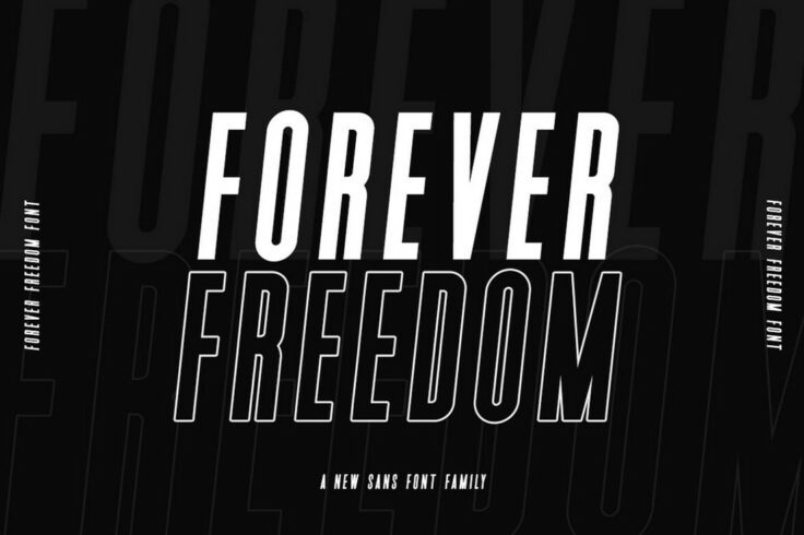 View Information about Forever Freedom Narrow Font Family