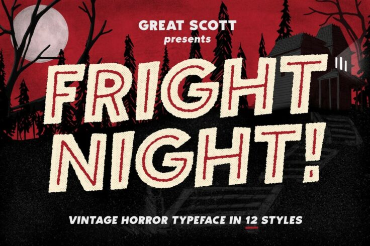 View Information about Fright Night Vintage Horror Font