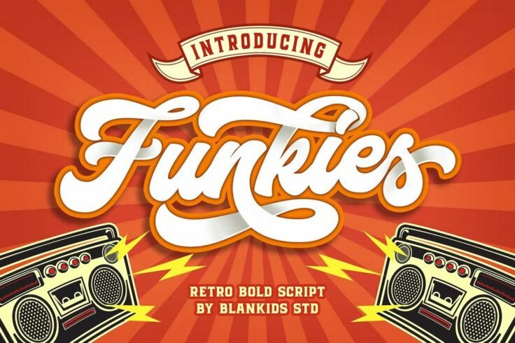 View Information about Funkies Bold Script 70s Font