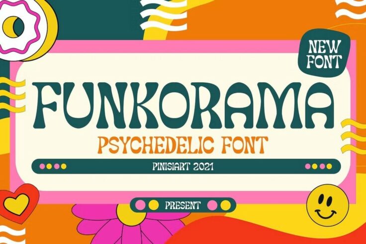 View Information about FUNKORAMA Creative Psychedelic Font