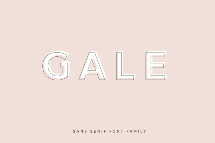 View Information about Gale Feminine Geometric Font