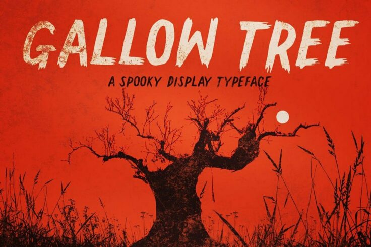 View Information about Gallow Tree Spooky Halloween Font